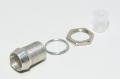 Kartiomainen metallinen LED kaulus M8x0,75 RH kierteellä 5mm LED:lle *uusi*