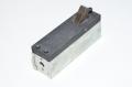 Stopping unit made drom steel with swinging steel piece, Festo YSR-5-5-C shock absorber and brass bearing