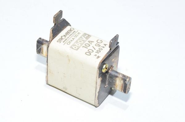 10A 660VAC NH00 gL/gG >100kA Strömberg OFAA 00 H kahvasulake