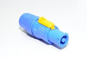 3pin 20A 250VAC naaras A-tyypin sininen Neutrik NAC3FCA powerCON käännettävä ja lukittava virransyöttöliitin 6-15mm kaapeleille *uusi*