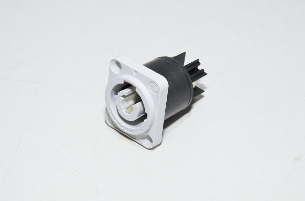 3pin 20A 250VAC male B-type gray Neutrik NAC3MPB-1 powerCON panel mounted power output connector *new*