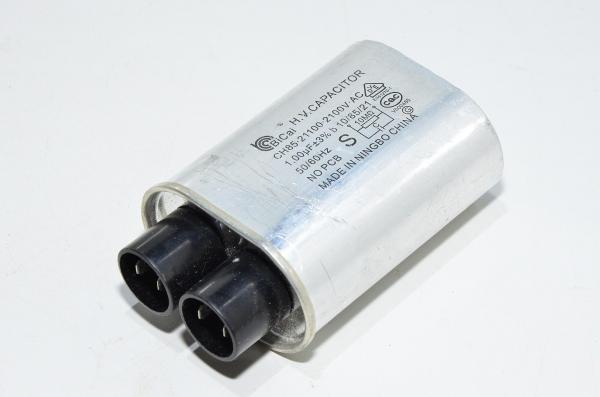 Ningbo Bicai CH85.21100.2100V.AC 1µF +/- 3% 2100VAC high voltage capacitor with 4x 5x0.5mm spade terminals