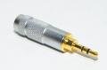 2,5mm stereo plug with metal shell and gold plated contacts for max 6,3mm cable *new*