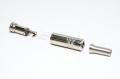 2,5mm stereo jakki metallirungolla max 4,9mm kaapelille *uusi*