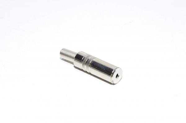 2,5mm stereo jakki metallirungolla max 4,9mm kaapelille *uusi*