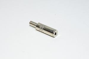 3,5mm stereo jakki metallirungolla max 4,6mm kaapelille *uusi*