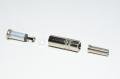 3,5mm stereo jakki metallirungolla max 4,6mm kaapelille *uusi*