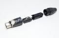 5pin 7,5A 50V female Amphenol AX5F nickel plated locable XLR signal connector for 3-8mm cable *new*