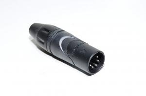 5pin 7,5A 50V male Amphenol AX5MB black locable XLR signal connector for 3-8mm cable *new*
