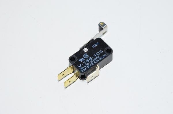 Omron V-156-1C5 microswitch with hinged roller lever 1x changeover contacts (SPDT) 15A 125VAC / 250VAC *new*