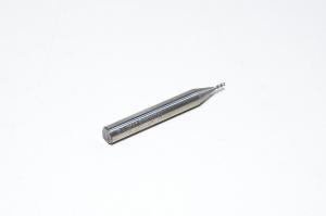 1,5x4x6x50mm-17°/45°-3T 1,5mm, 3-leikkuinen, 6mm varsi, 45° kirteen nousukulma, 17° etukulma,  päällystämätön sintrattu täyskarbidi poraava tappijyrsinterä 50mm kokonaispituudella *uusi*