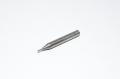 1,5x4x6x50mm-17°/45°-3T 1,5mm, 3-cutting faces, 6mm shank, 45° helix angle, 17° front angle, uncoated sintered solid carbide center cutting flat end mill with 50mm overall length *new*