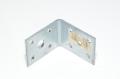 50x50x35x2,4mm steel plate with predrilled 1x 10mm, 8x 5mm, and 1x 6mm holes