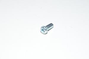 M6x1, 15mm, RH, zinc plated steel pan head screw, 8.8, DIN 7985, PH3 *new*