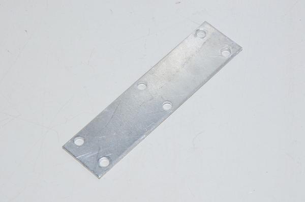 Aluminium mounting plate 120x30x2mm with 6x 5,5mm holes