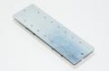 226x72x1,5mm steel plate with 2x adjustable 63mm 35x15mm DIN-rails