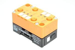 IFM AC5010 AS-i EMS-base coupling module with FC addressing socket and IFM AC2005 AS-i active classic I/O module with 4x sinking 24VDC inputs