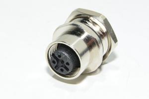 M12 paneeliasennettava A-koodattu 5-pin naaras edestä asennettava metallinen anturiliitin SS-M12-PM-AC-5P-F-FRMT-PG9-PCB-V1 PG9 kierteellä ja piirilevyjuotospinneillä *uusi*