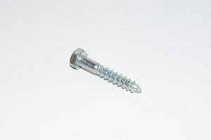 8x50mm, RH, zinc-plated steel hex head wood screw, DIN 571 *new*