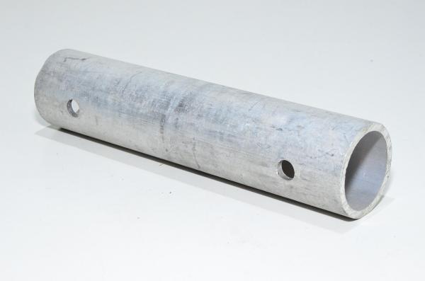 200x45/37mm aluminium tube with 2x 10mm through holes