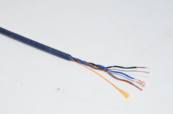 3x0,25mm² Cu steel blue TPE control cable for energy chains Igus Chainflex CF9.02.03.INI (by meter) *new*
