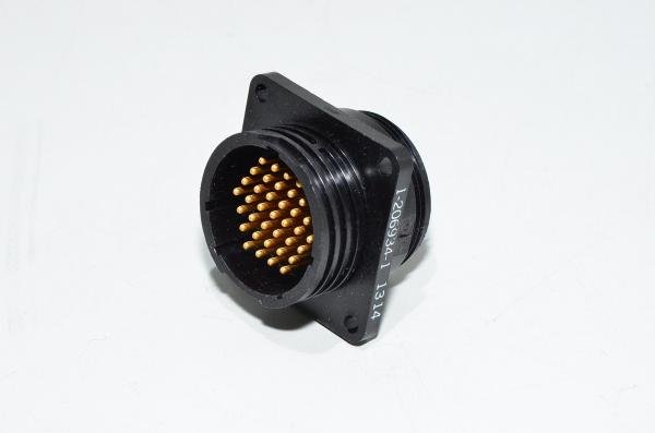 AMP 1-206934-1 37pin shell size 23 standard gender male plastic circular connector with standard A keying configuration *new*