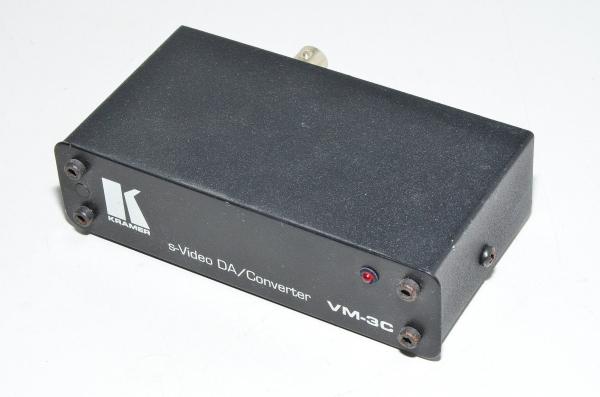 Kramer VM-3C S-video DA/Converter video splitter 1x S-video in 2x S-video and 1x composite video output ulos