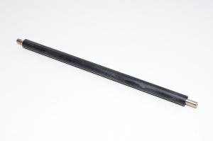 Kumipäällysteinen tela 11,5x258mm pyöreällä 5,95x13mm teräksisillä akselinpäillä