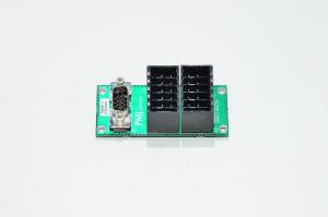 PMJ 3779-0 E90661/19001780 I/O levy jossa 2x 12pin AMP D-3500 liitintä ja 1x DB-9M liitin, malli 1