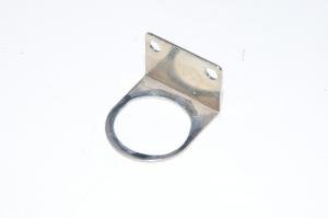 Mounting bracket with ~33mm hole, metal color