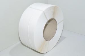 9x0,55mm 4500m valkoinen PP-pakkausvanne 200mm keskiöllä