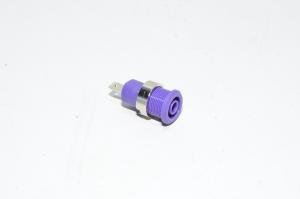 4mm violetti paneeliasennettava eristetty turvabanaanipistoke Staübli SLB4-F/N-X 49.7044-26, M12x0.75mm, 1000V, 24A, CAT III *uusi*