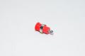 4mm red panel mounted insulated safety banana socket Staübli SLB4-F/N-X 49.7044-22, M12x0.75mm, 1000V, 24A, CAT III *new*
