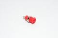 4mm red panel mounted insulated safety banana socket Staübli SLB4-F/N-X 49.7044-22, M12x0.75mm, 1000V, 24A, CAT III *new*
