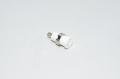 4mm white panel mounted insulated safety banana socket Staübli SLB4-F/N-X 49.7044-29, M12x0.75mm, 1000V, 24A, CAT III *new*