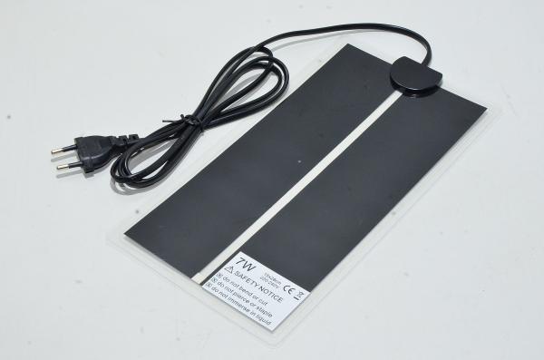 7W 5,65kΩ 230V 30-35°C heat mat 150x280mm, Europlug CEE 7/16, 1.5m cable *new*
