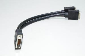 Male LFH-60 (Low-force helix) - 2x female VGA adapter, model 2