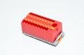 Phoenix Contact PTFIX 6/18x2,5-NS35 PK 3273117 4mm²/6mm² 690V 24A punainen jakeluriviliitin jousivoimaliittimillä *uusi*