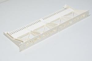R&M 19" 1U rack mountable patchbay 16x 16,75x14,45mm holes, PC 10%GF