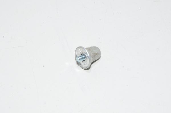 Pieni alumiininne 17mm korkea nuppi tai laitejalka M5x0.8 RH 5mm kierteytetyllä terästapilla