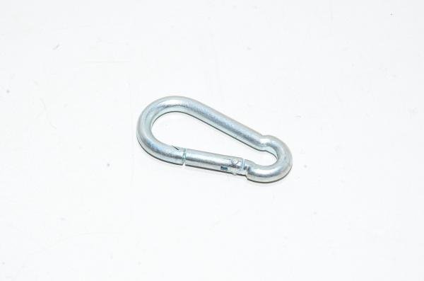 60x6mm WLL 120kg W/K J28 steel carabiner snap hook, DIN5299
