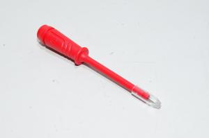 Hirschmann PRUEF 2 973 368-101 punainen kompakti mittapää 4mm banaaniliittimellä, 30VAC 60VDC, CAT I, 1A *uusi*