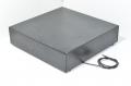 APG Cash Drawer VB030-6-BL1616-B5 musta solenoidiohjattu lukittava kassalaatikko shekkiaukolla, ei liitintä