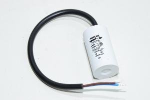 Miflex MKSP-5P I150V550K-C1 5µF/500VAC 28x51mm motor run capacitor with 250mm leads *new*