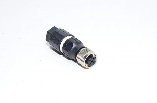 M12 suora A-koodattu suojaamaton 4-pin anturiliitin, naaras, muovi, Phoenix Contact Speedcon SACC-FS-4QO-0,75 M SCO 1521601, IDC, 0,34-0,75mm² johtimille ja 4-8mm kaapelille *uusi*