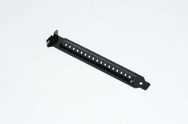 Computer expansion card slot blanking plate, full-height, black, ventilated, special model 12