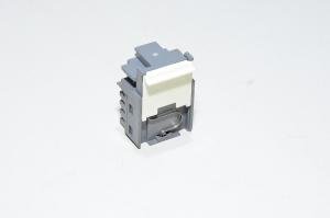 Krone RJ-K 6540/1/100/01 angled RJ45 CAT5 compact unshielded UTP LAN socket module with white shutter *new*
