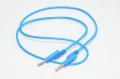 4mm banana plug - 4mm banana plug, blue, 1m, stackable, non-insulated, pvc test lead *new*