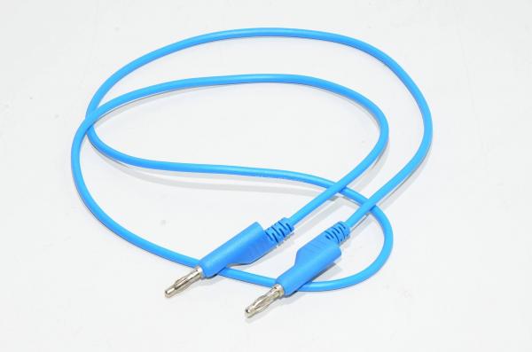 4mm banana plug - 4mm banana plug, blue, 1m, stackable, non-insulated, pvc test lead *new*