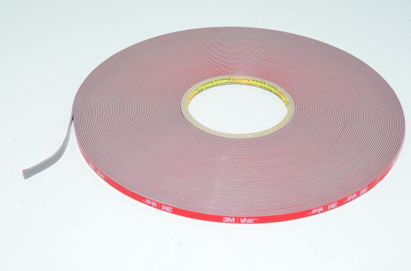 3M VHB GPH-110GF 6mm wide 33m long gray acrylic foam double sided tape reel *new*